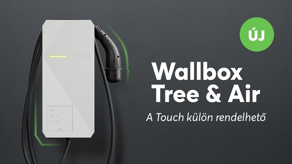 Loxone Wallbox Tree és Air fali töltők