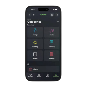 Loxone App Kategóriák