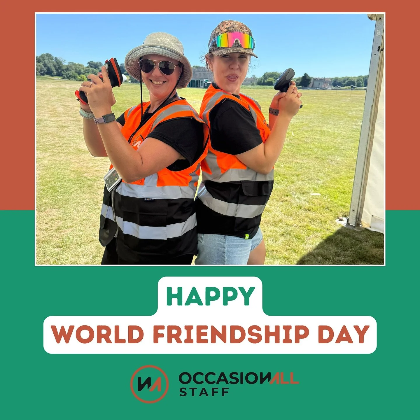 Wor(k)ld Friendship Day &hearts;️
Wednesday marked World Friendship Day, something that runs strong through The Occasionall Group.

There&rsquo;s nothing like the friendships you make working festivals and outdoor events.

Bonding over 5am call times