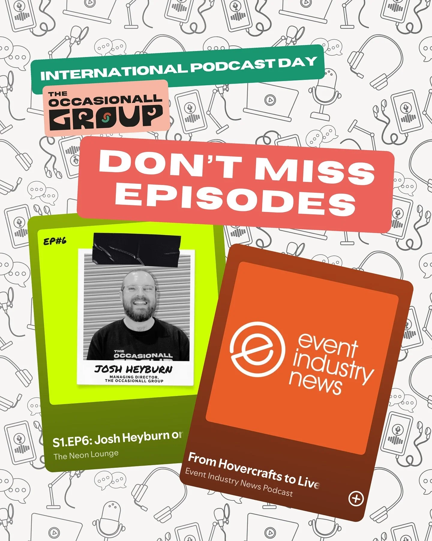 🎧✨ It&rsquo;s International Podcast Day!
If you&rsquo;re on the train, walking to site or just fancy some behind-the-scenes info and decompression listening, check these out:

👉 Our Founding Director, Josh Heyburn, chatting on The Neon Lounge Podca