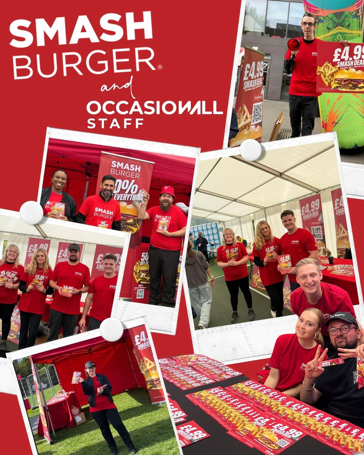 🍔 Freshers tour? Smashed it! 💥

We&rsquo;re grateful to all the Occasionall Staff who brought the energy to the @smashburgeruk Freshers Tour 2025.

Sizzling with confidence and serving the perfect pitch with a smile, you were instrumental in gettin