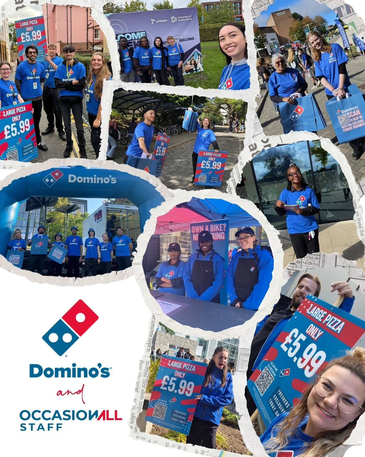 You dough it best! 🍕

A huge shout-out to the amazing Occasionall Staff who recently wrapped up another freshers' tour, this time for @dominos_uk.

From chatting with students to signing them up for email and text alerts, you brought the pepperoni-p