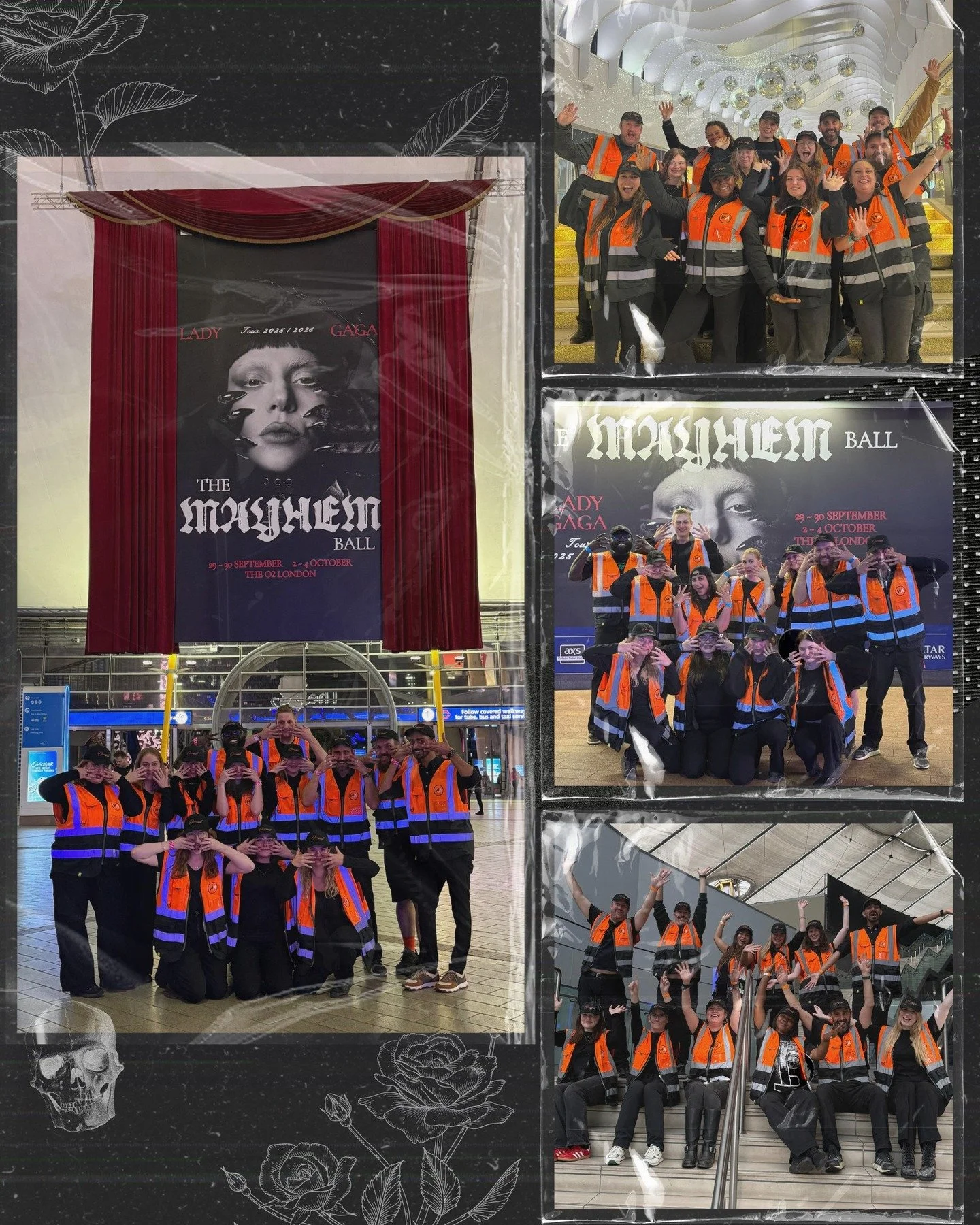 Just Dance? We did so much more than that... ✨
We recently had a small but mighty team working 4 unforgettable nights supporting @pixmob at the London leg of The Mayhem Ball - and they absolutely slayed. 
Welcoming all the Little Monsters to @theo2