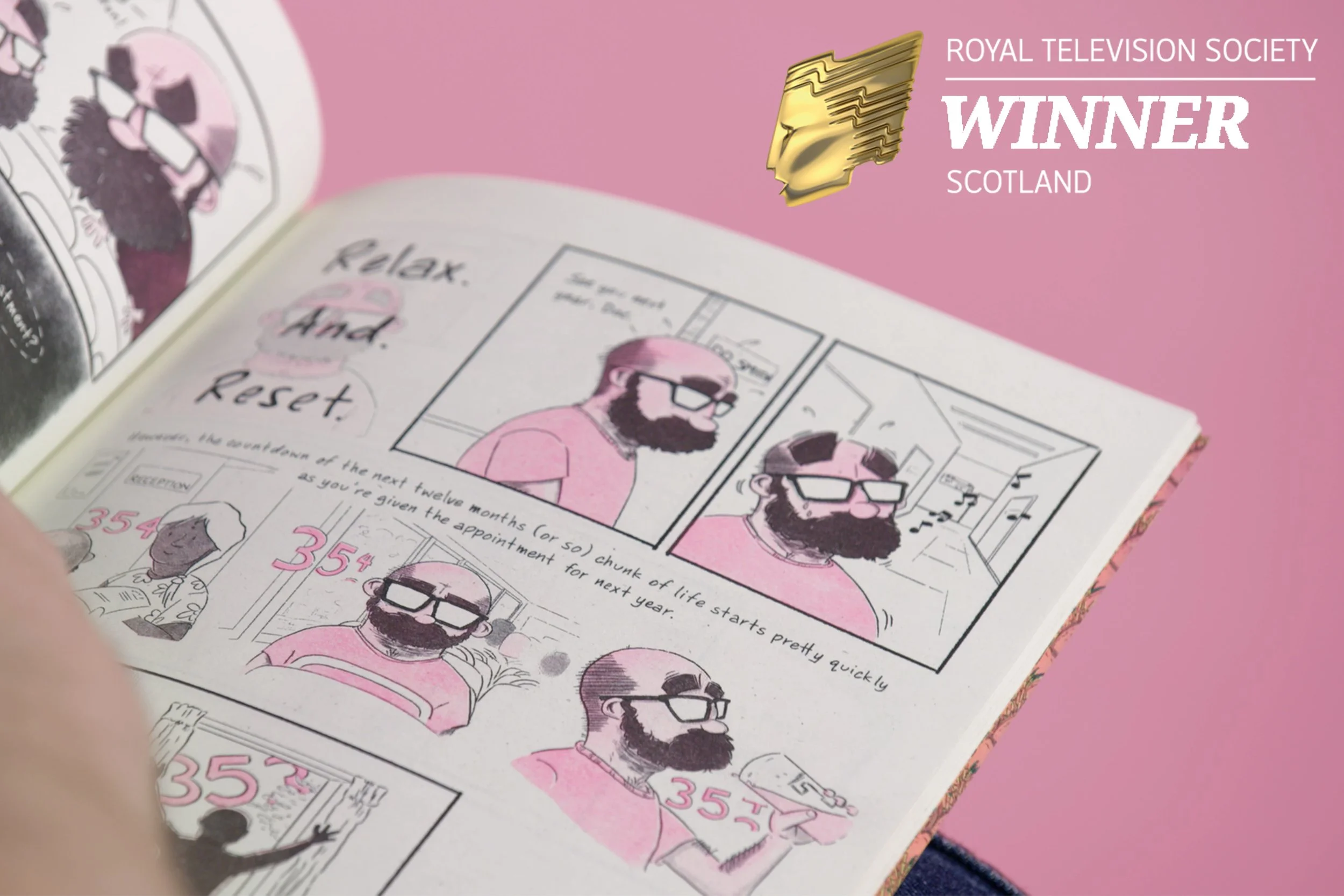 Long Live My Happy Head Documentary Film feature. BBC Scotland Royal Television Society Scotland Winner Will Hewitt Editor Gordon Shaw Austen McCowan, Comic Book Bittersweet