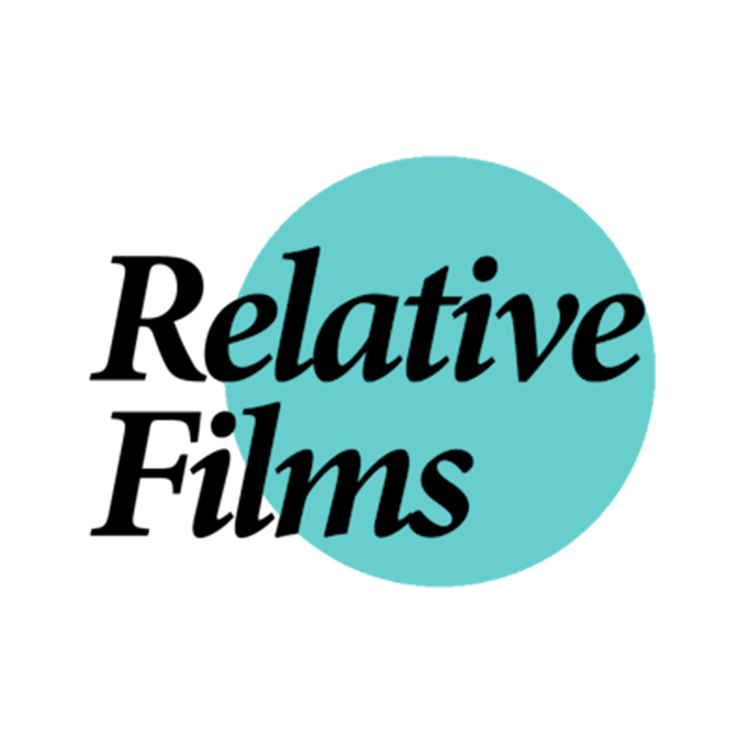 Logo of Relative Films with black text overlaying a light blue circle.