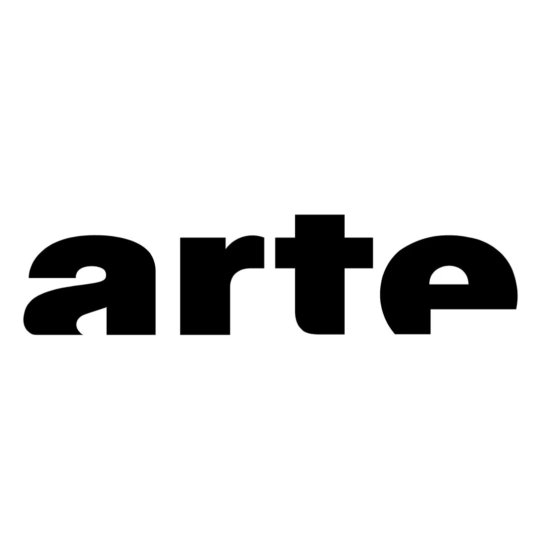 Black text spelling 'arte' on a white background. Documentary, editor, filmmaker, cinematographer. Lobe & trouble