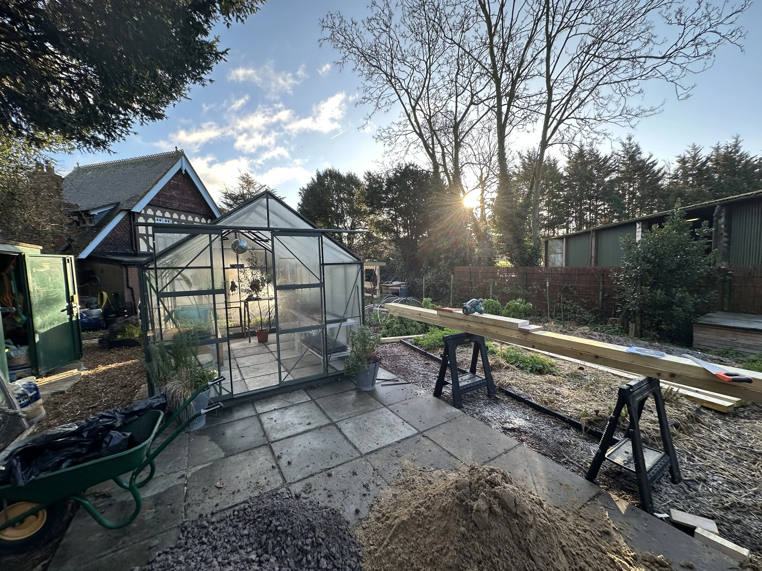 glasshouse on a winter's day. january 2026