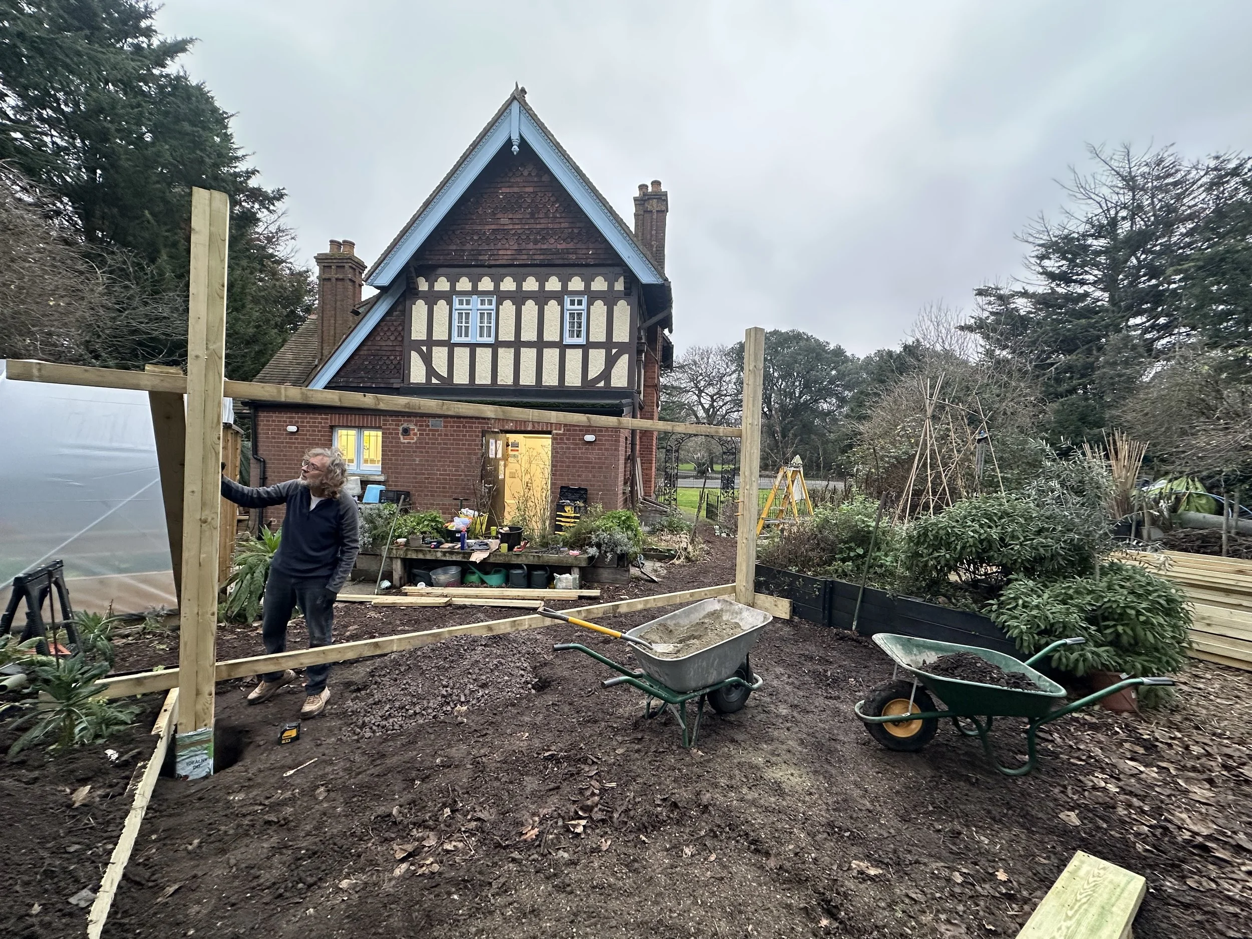 seating area build, december 2025