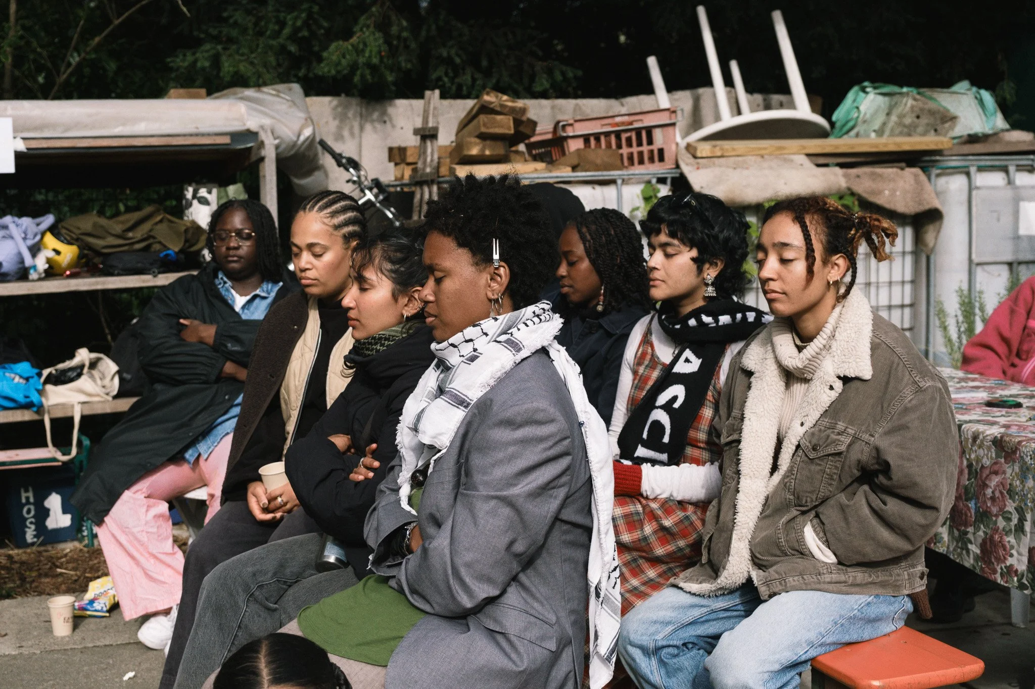 meditation held by jade-lou bassien caspa. 
photo by randa toko