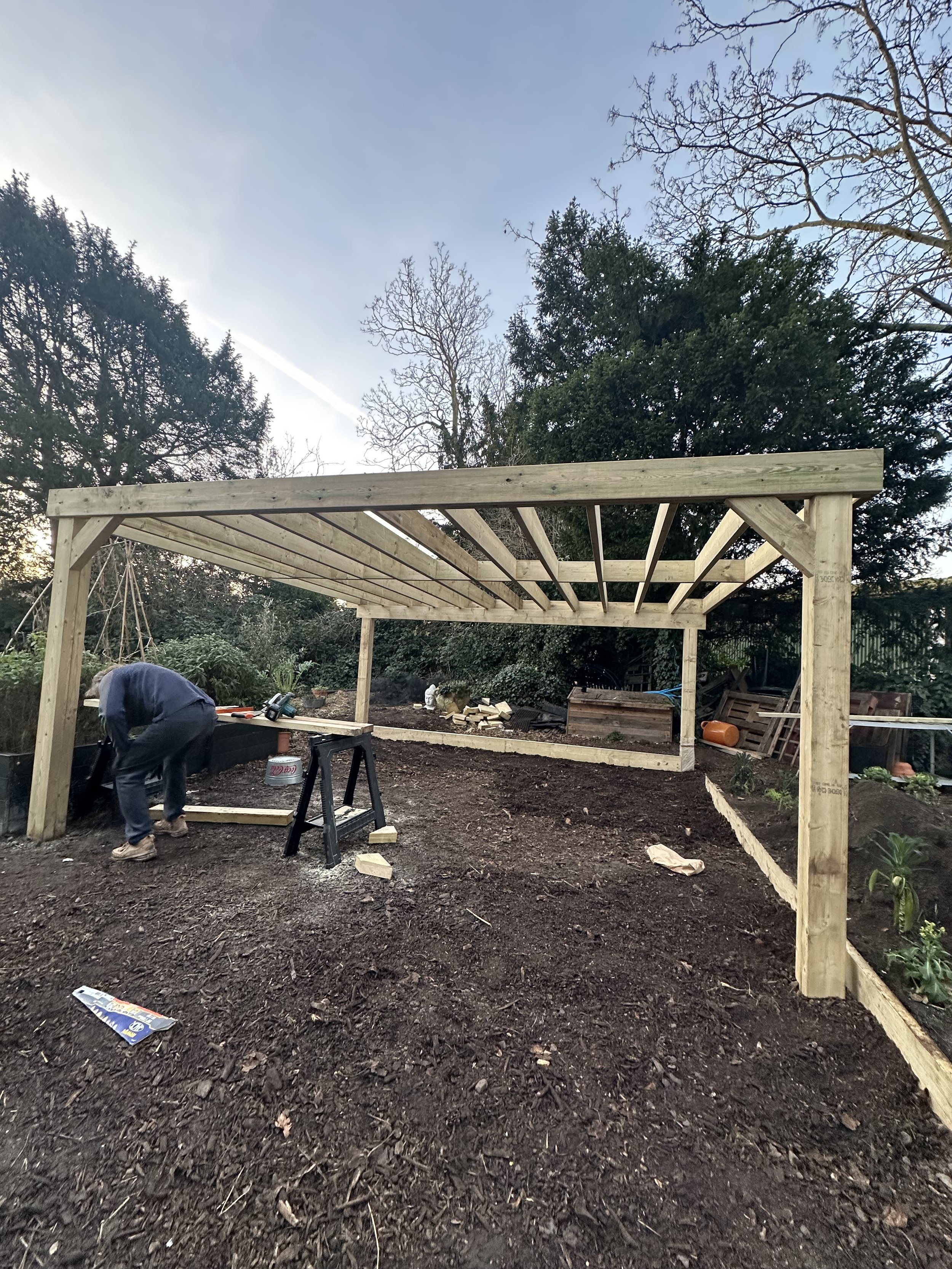 seating area taking shape.