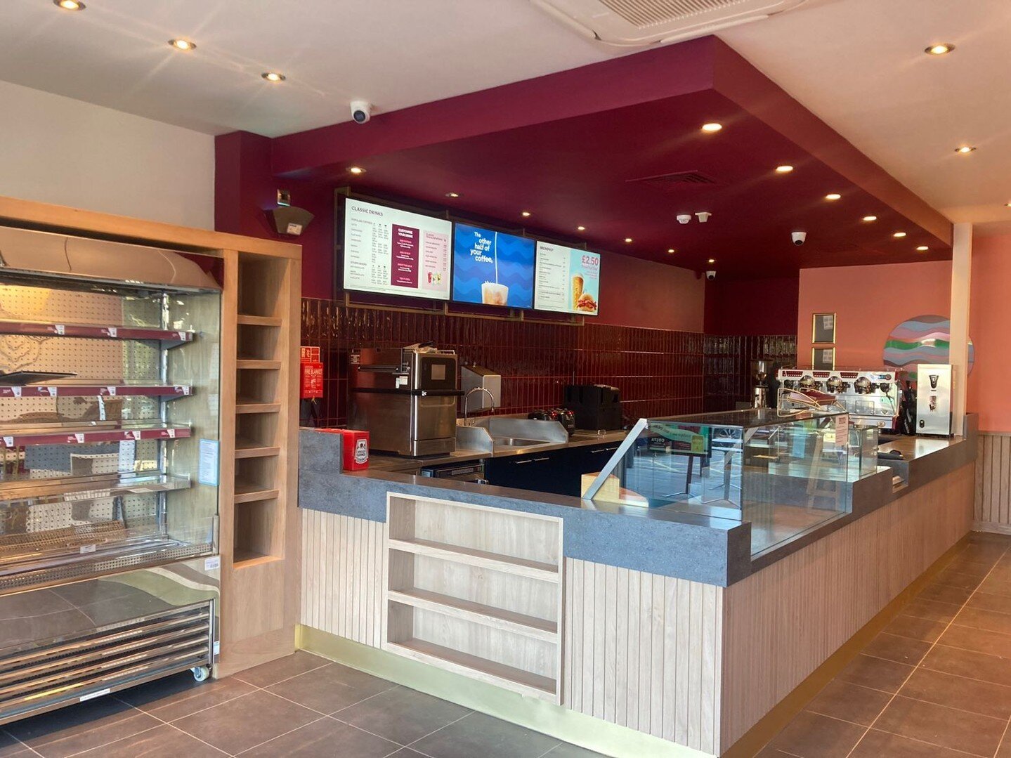 A quick little renewal project of the existing Costa Coffee in St Austell completed