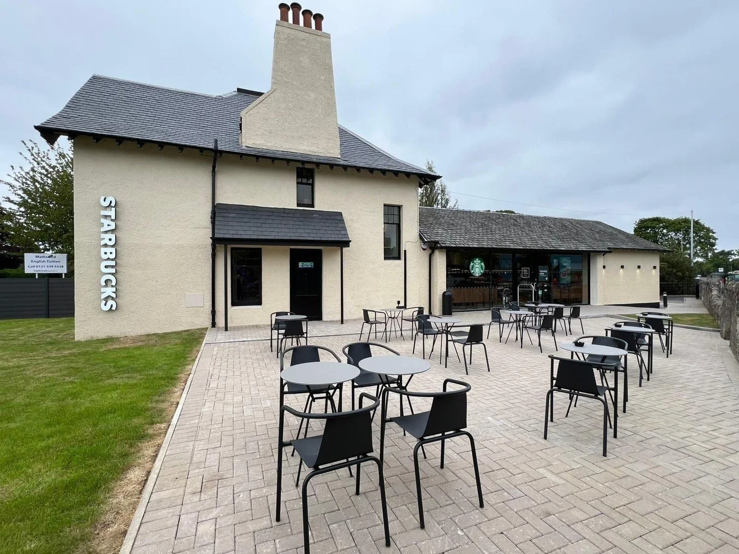 Another opening after a tricky building warrant for this Scottish Starbucks conversion in Edinburgh Queensferry!