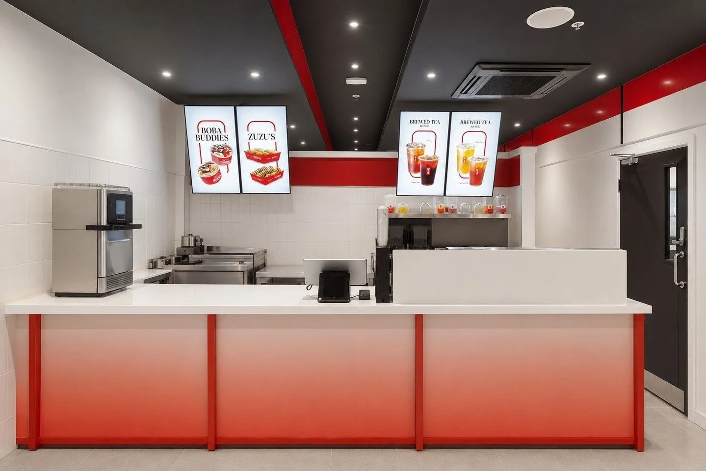 We&rsquo;re proud to have recently completed the Gong Cha stores in Gravesend, Romford, and Sidcup. Vibrant red accents, contemporary materials and highly visible service areas, operationally efficient and immediately recognisable!
