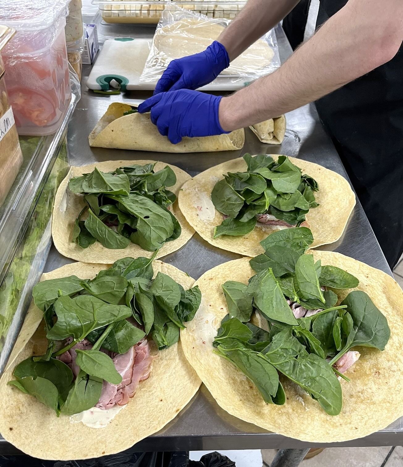 And that&rsquo;s a wrap! Actually, that&rsquo;s a lot of wraps, and we got loads! Grab a wrap on the go today, we&rsquo;re doing a special - all wraps are $1 off through end of day! While supplies last.