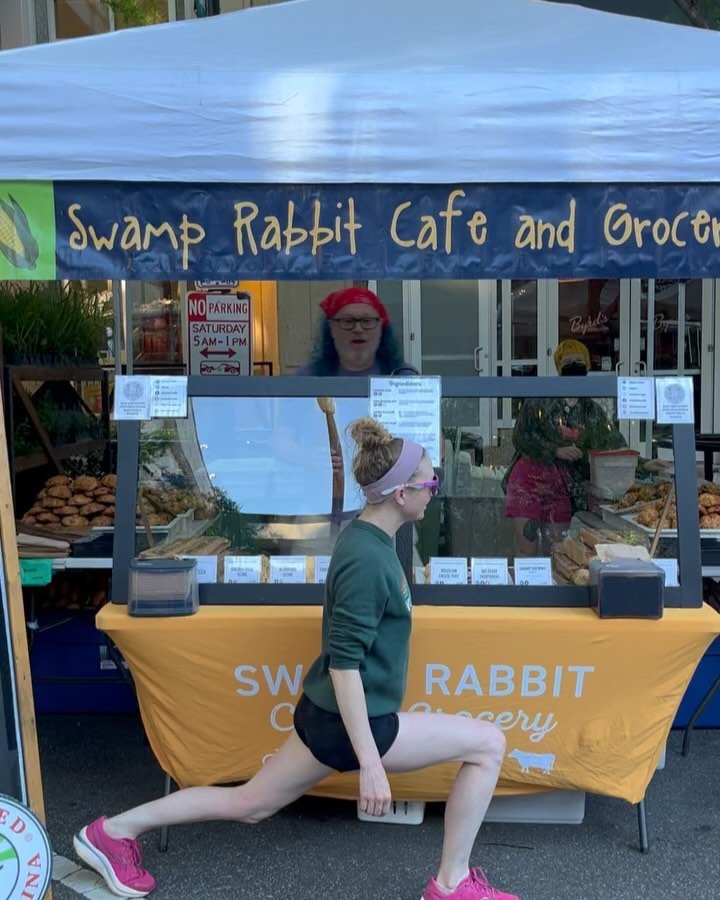 Stretch those quads and head over to the @gvillesatmarket this morning! Then, head over to Swamp for some more stretching!