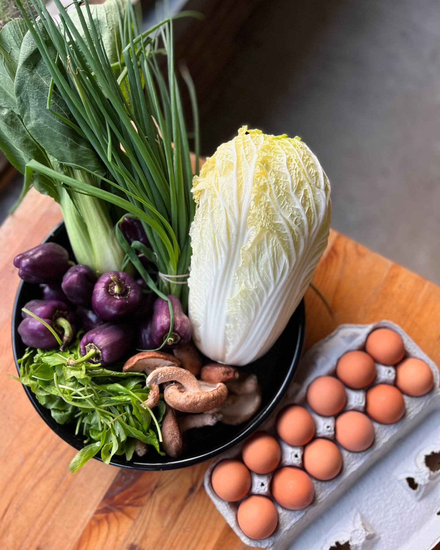 Pretend you just got electricity back. What&rsquo;s the first thing you&rsquo;d buy? Give us all the produce BUT WHY DIDN&rsquo;T ANYONE TELL ME WE HAD NAPA CABBAGE?!?!?
Many of our closest farmers count themselves lucky compared to their NC peers, b