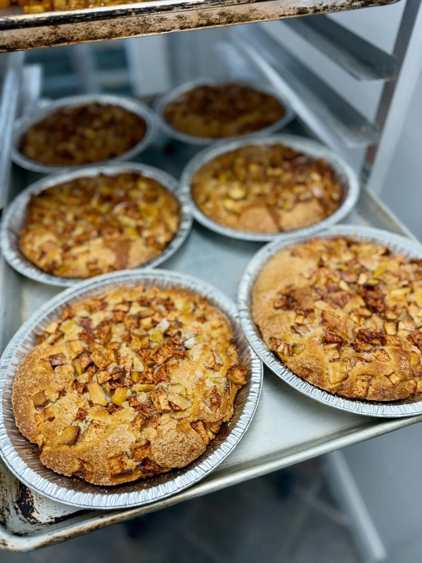 Celebrate the sun being out with an apple cake!! Warm up a slice and have it with some vanilla ice cream. You won&rsquo;t be sorry.