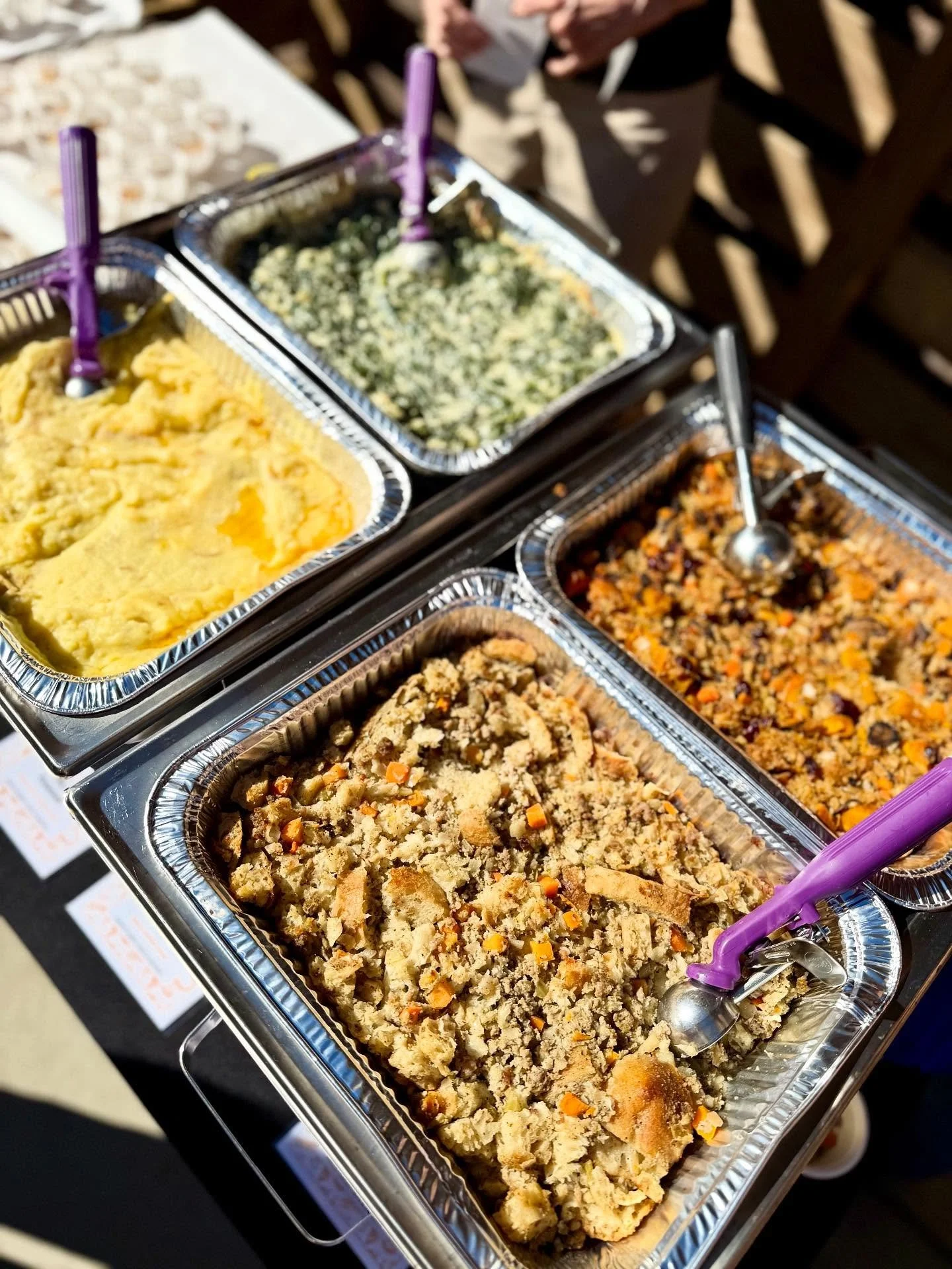 Thanksgiving menu sampling NOW!! Come try select items from our holiday preorder menu now until 2:00 (or we run out). We got stuffings, creamed greens, mashed potatoes, pies, and more! Once you fall in love, place your preorders at the link in our bi