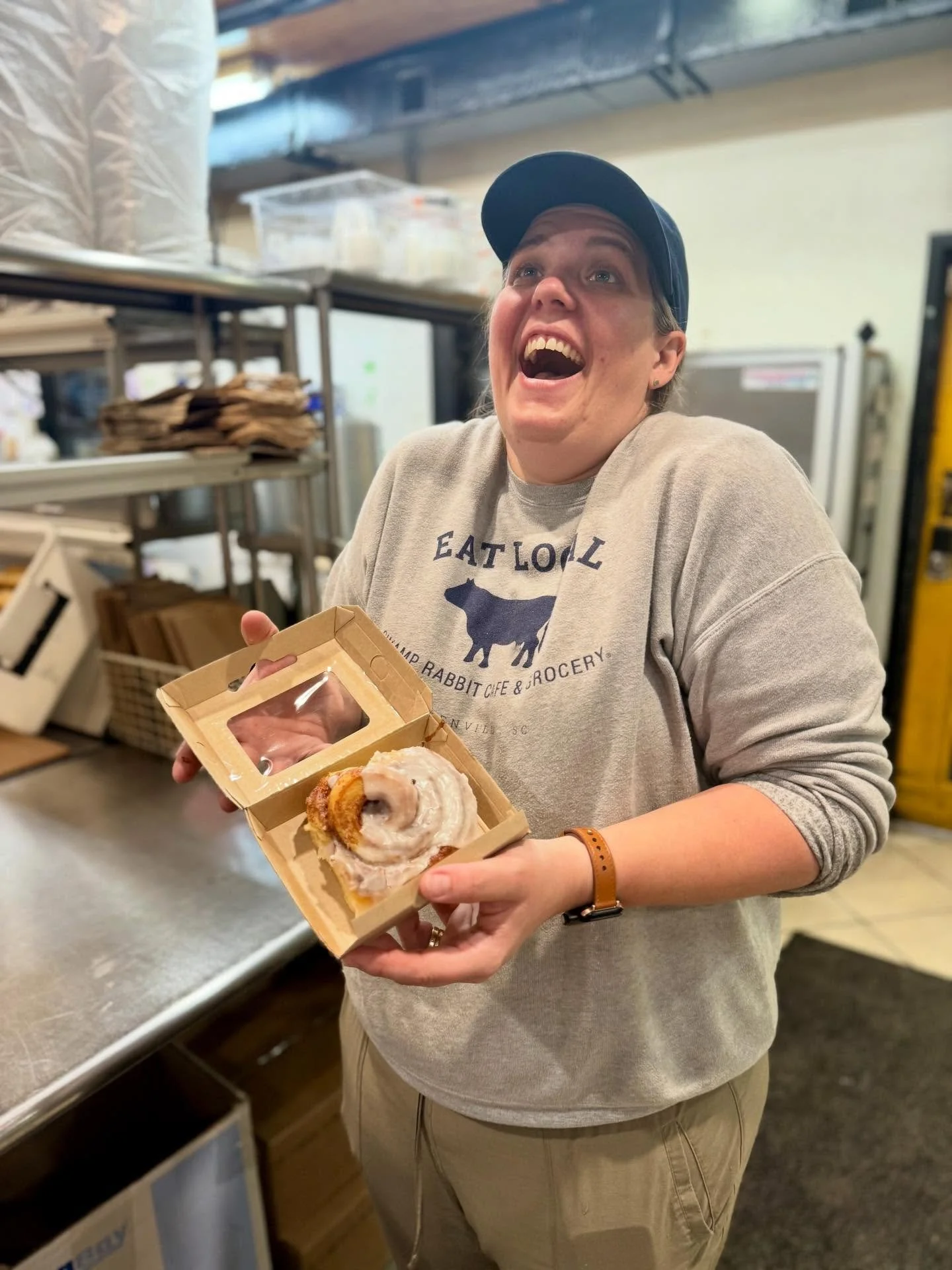 That face when you realize you can preorder a take &amp; bake pan of our incredible cinnamon buns to have on Christmas morning. Get those orders in by next Friday, December 19!