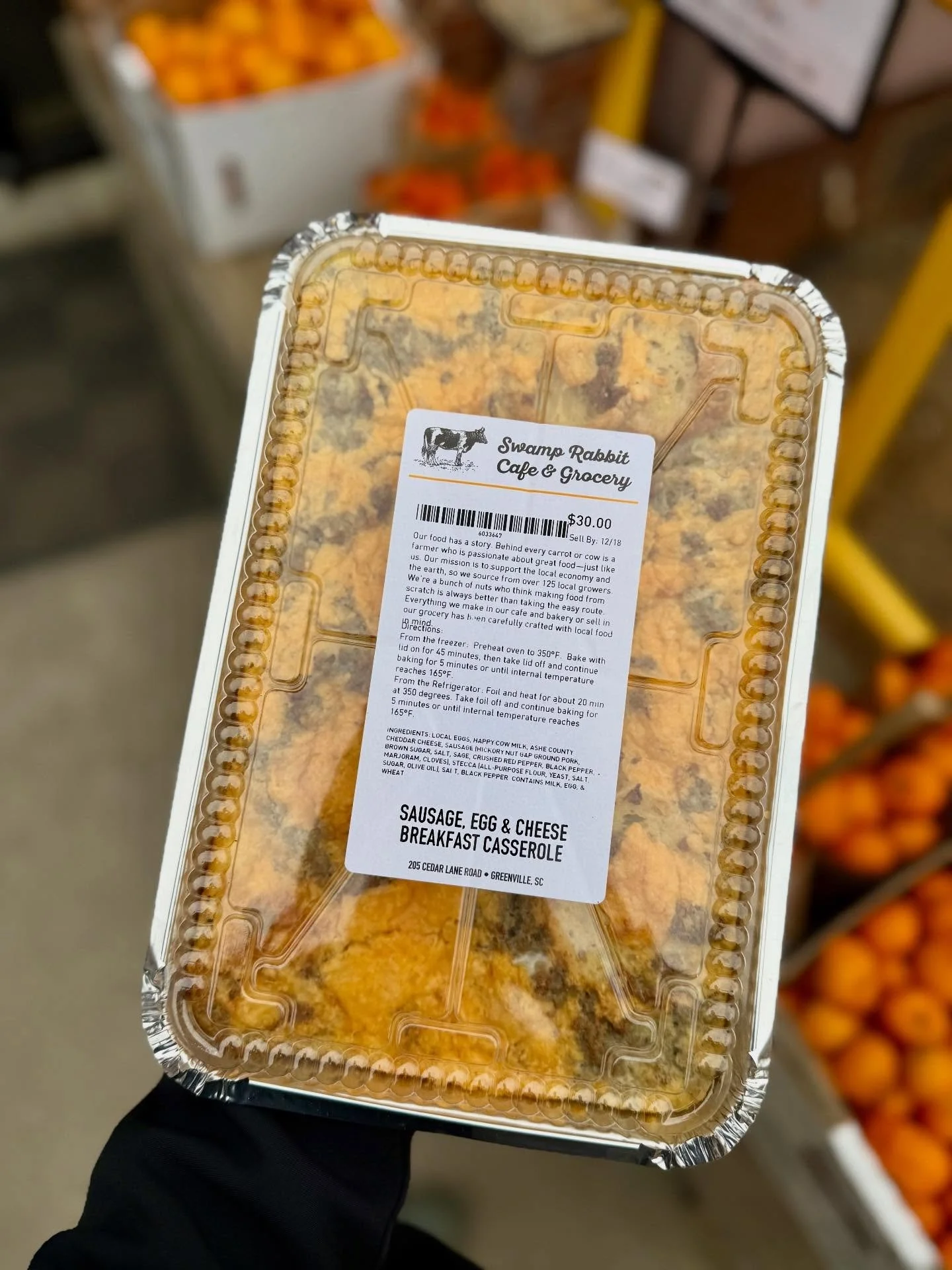 Please, please, please get me one of these sausage, egg &amp; cheese breakfast casseroles. Available in our prepared food section now!