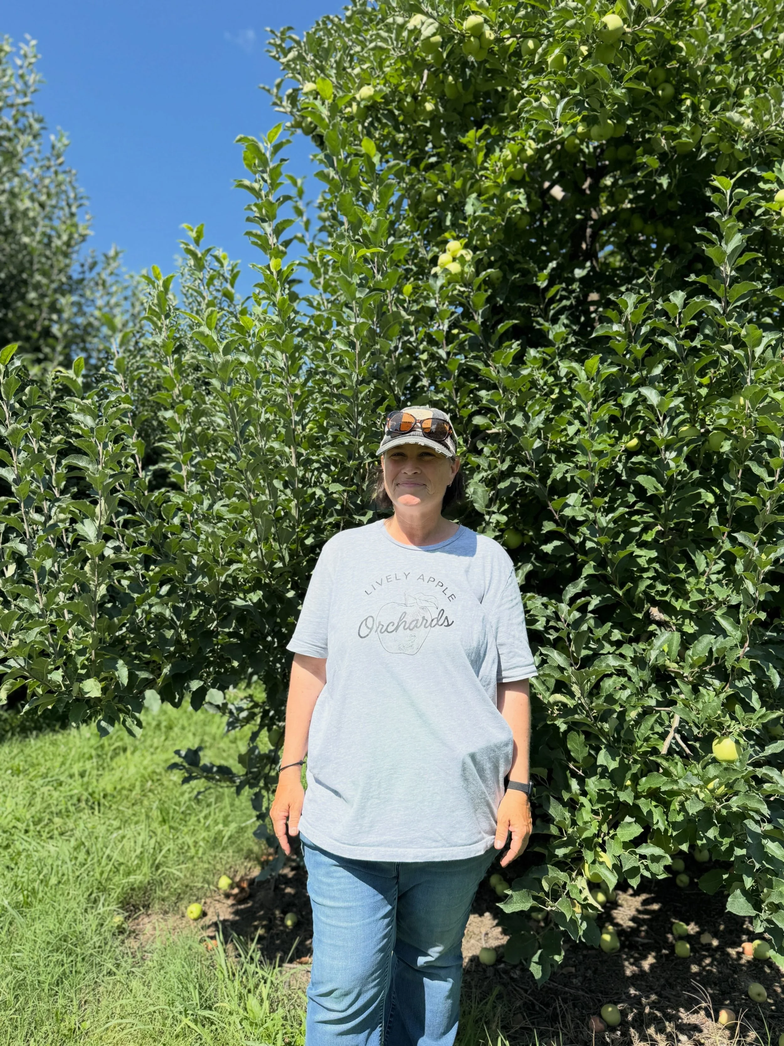 Wanna know who works HARD? Farmers!! And Stephanie Lively is no exception. She and her father Marvin are the two-person team who handle the daily operations at Lively Orchards in Flat Rock, NC. Stephanie is a 3rd generation farmer and this orchard ha
