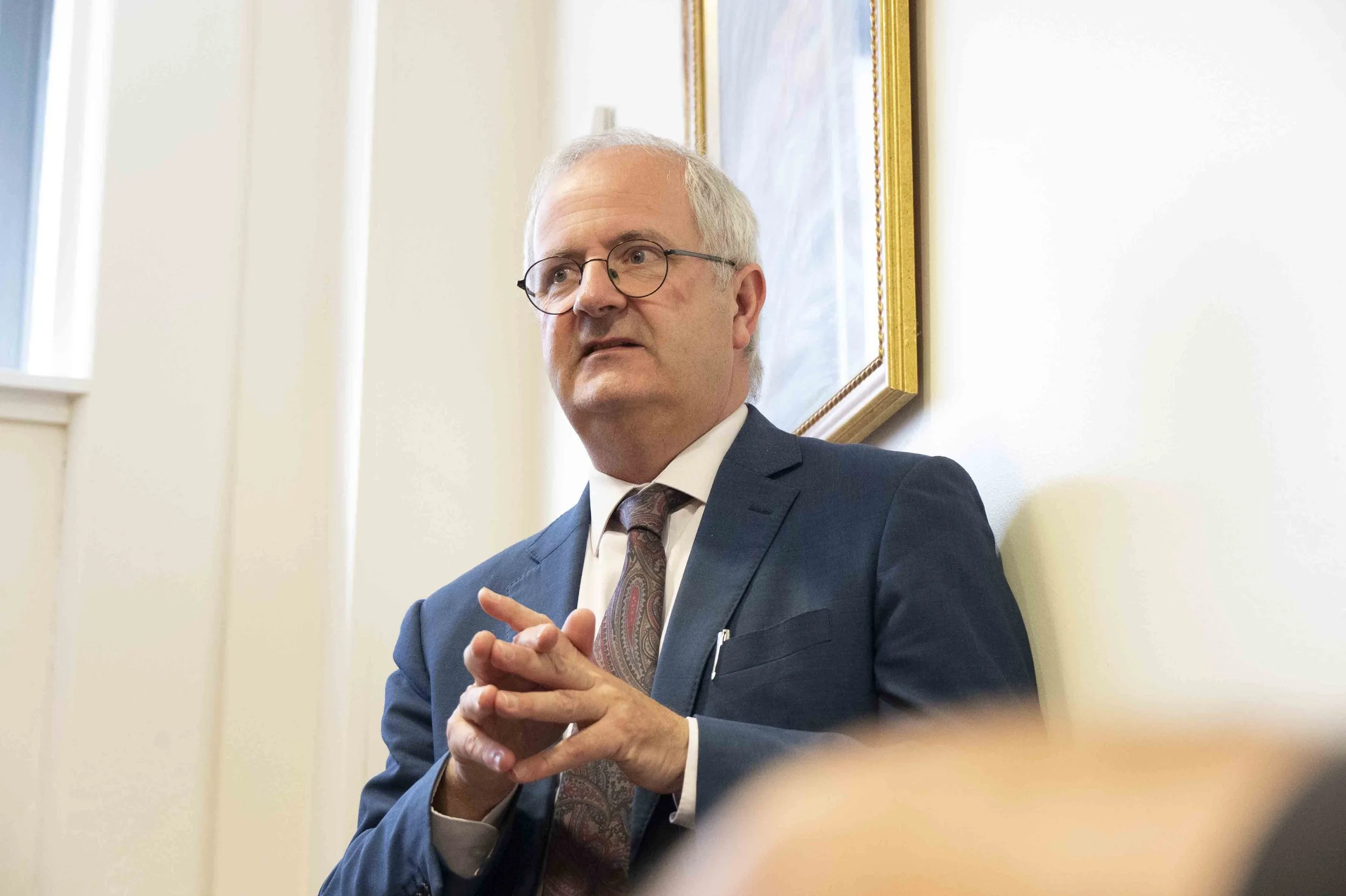 John Harkin, principal of Oakgrove Integrated College, one of the few schools in Derry where Protestant and Catholic schoolchildren learn together