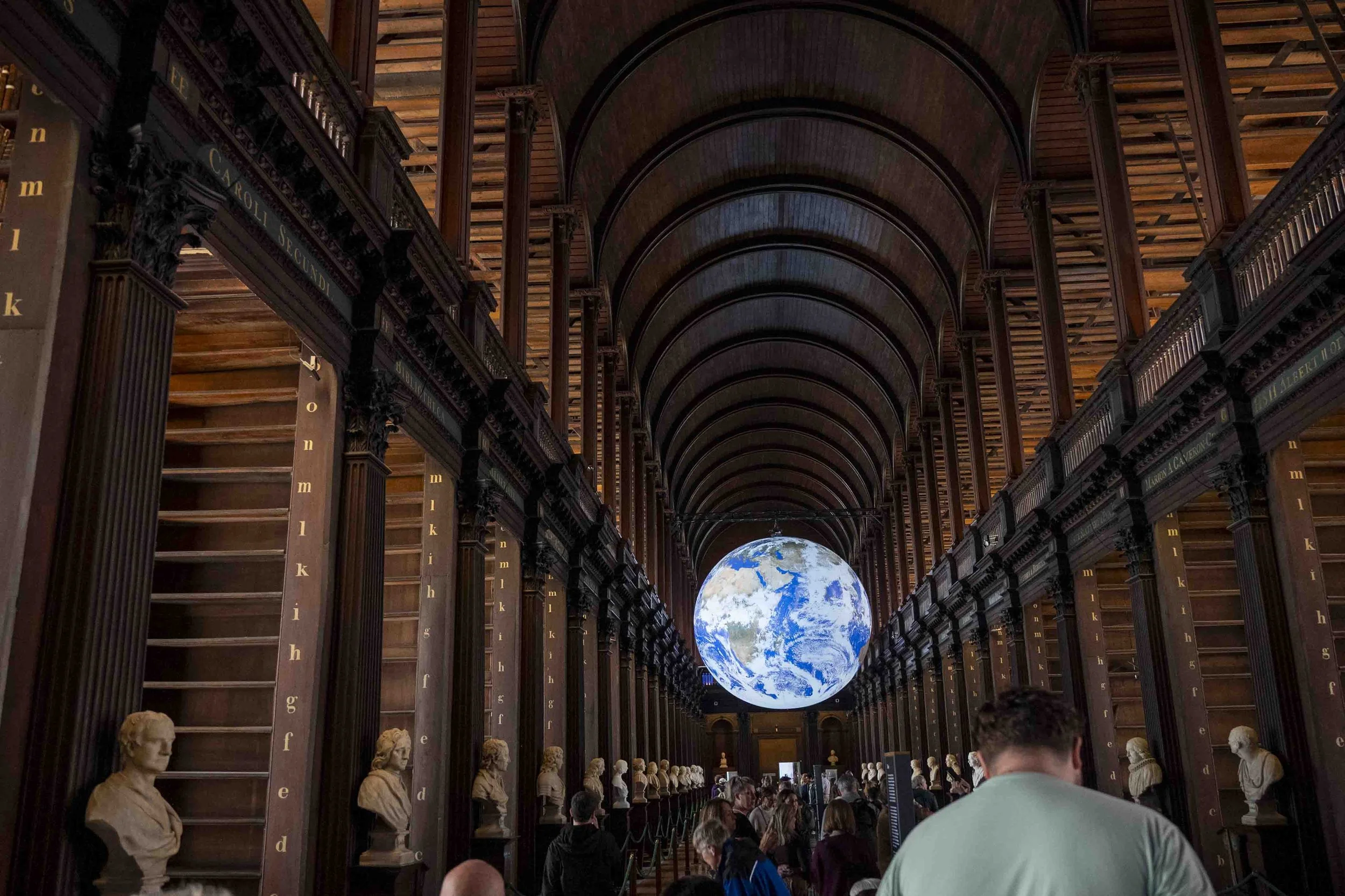 The "Long Room" at Trinity College