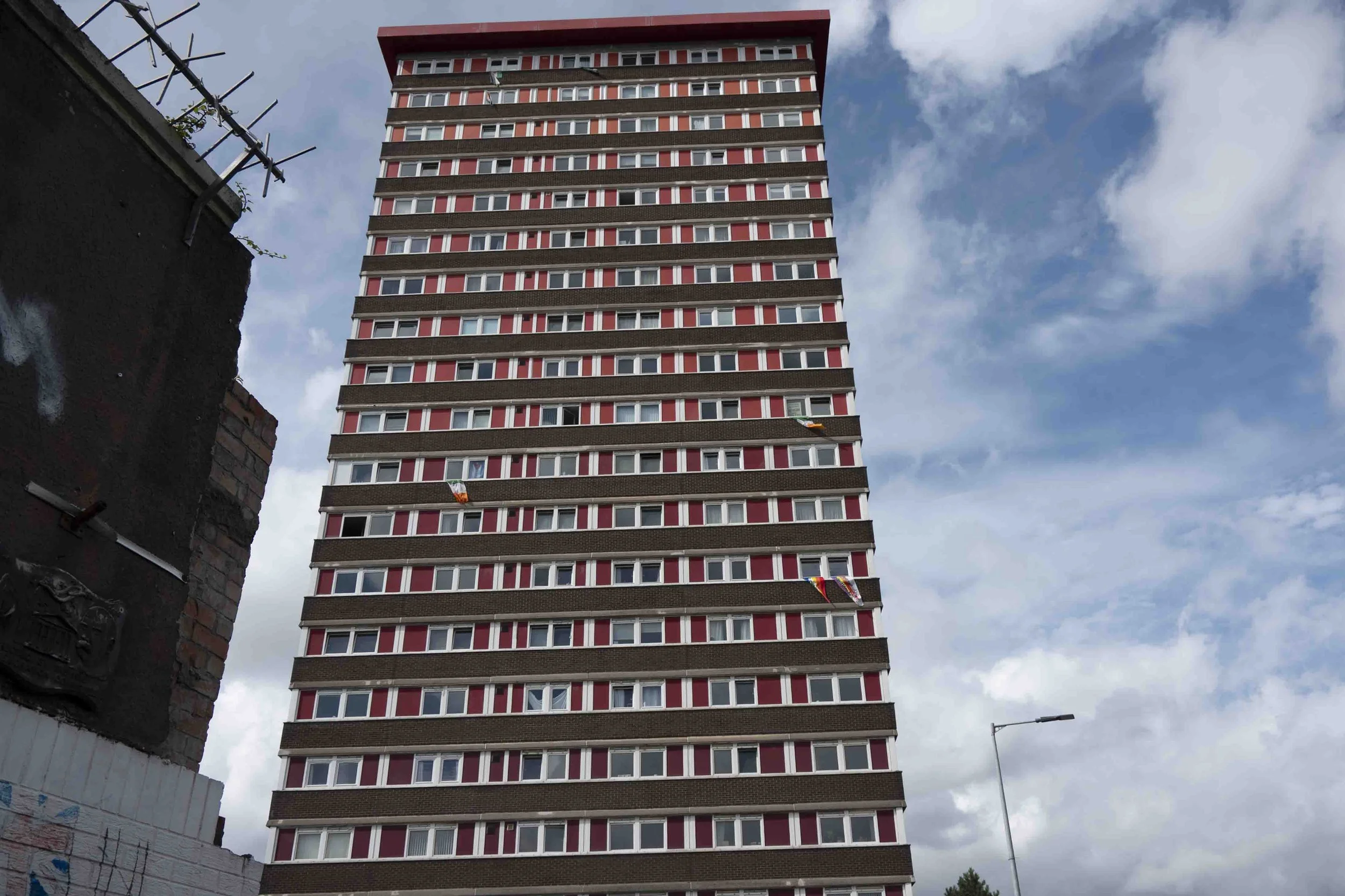 Divis Tower in the Falls Road section of Belfast.  