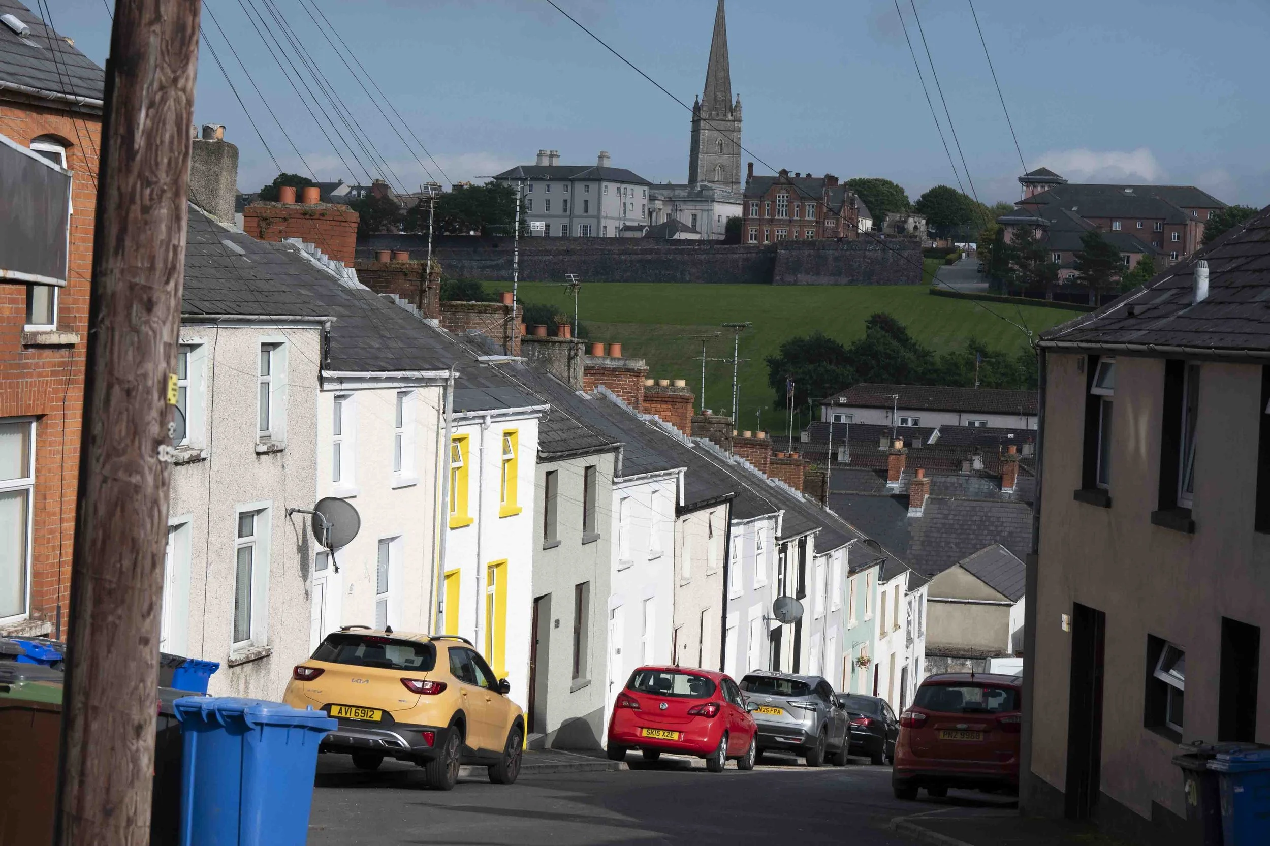 View of city walls from the Bogside