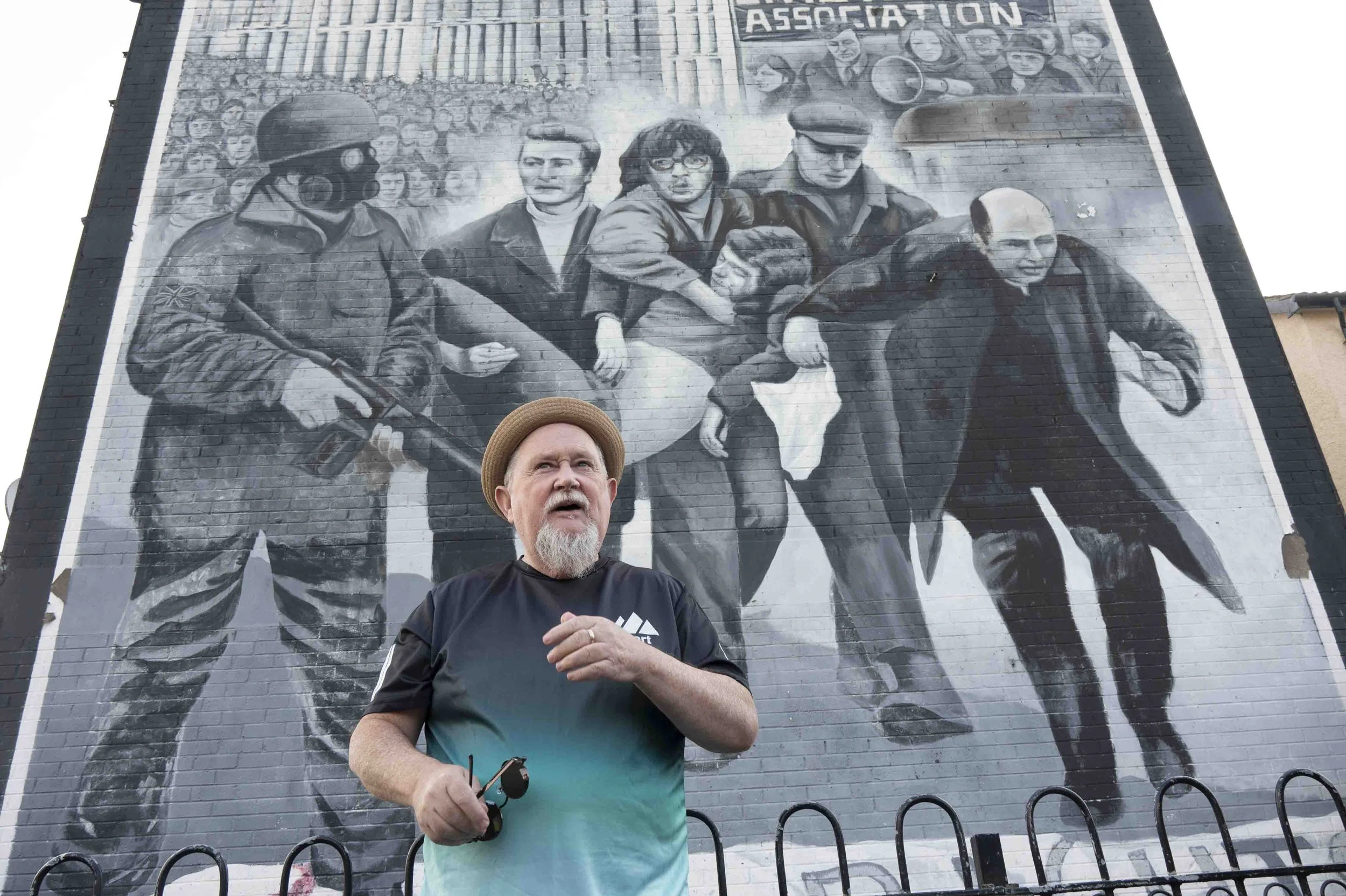 Tom Kelly with "Bloody Sunday," depicting the 1972 killing of 13 people by British Soldiers during a march in the Bogside