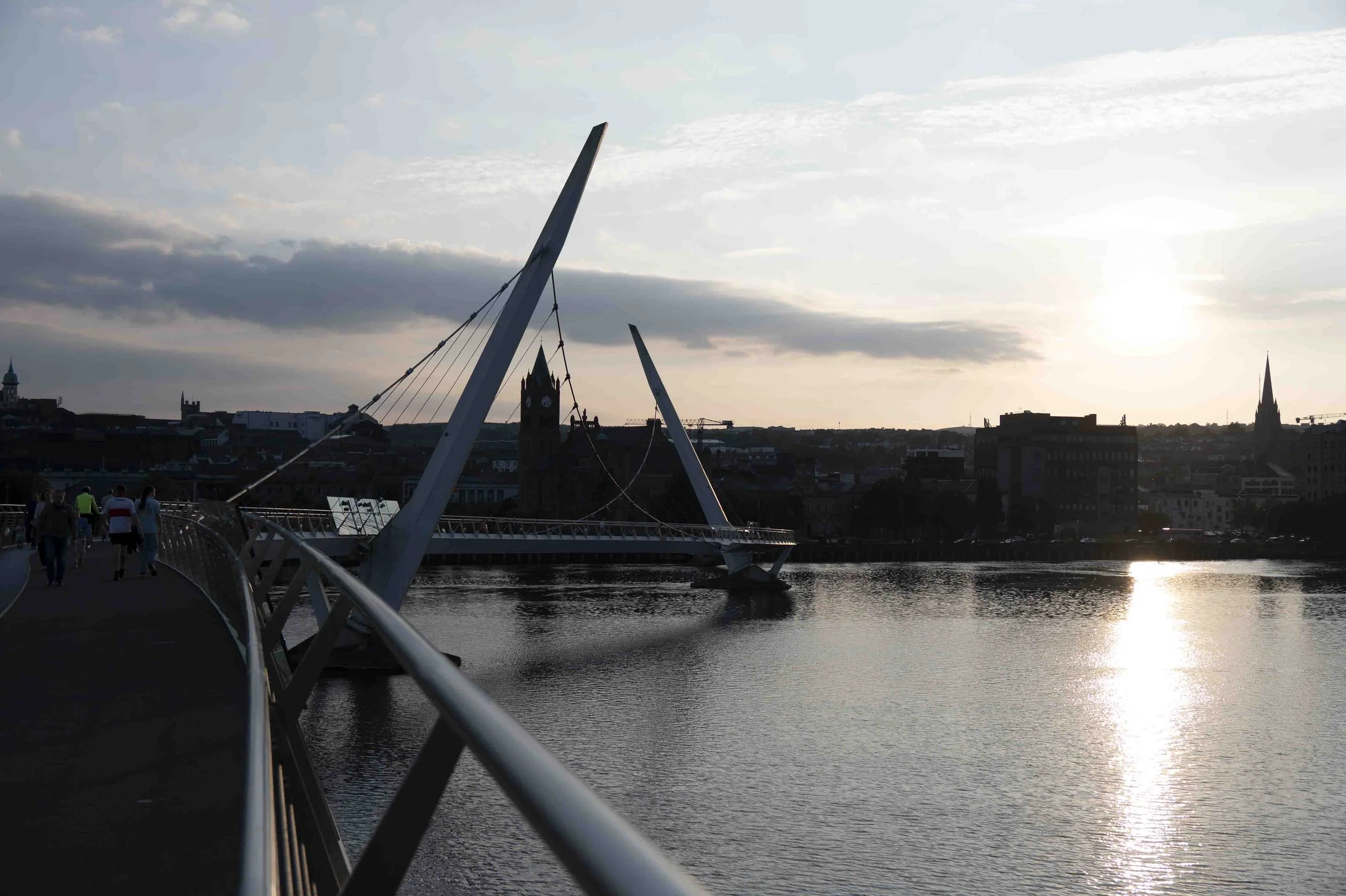 Peace Bridge across River Foyle