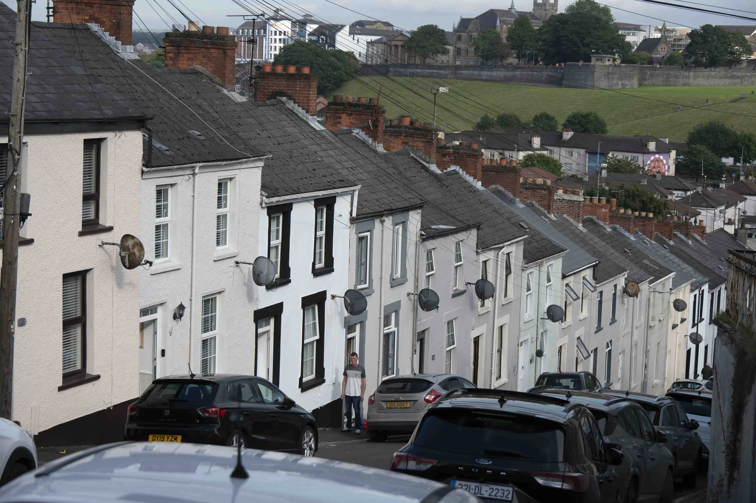 View of the old city from the Bogside neighborhood