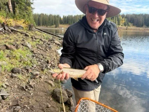 Always fun to check a new species off the life list! Whether it's tiger trout, carp, grayling, or some of our local native species . . . fish is fish, man! It's so cool to see the excitement on even a seasoned angler's face when they land a fish they