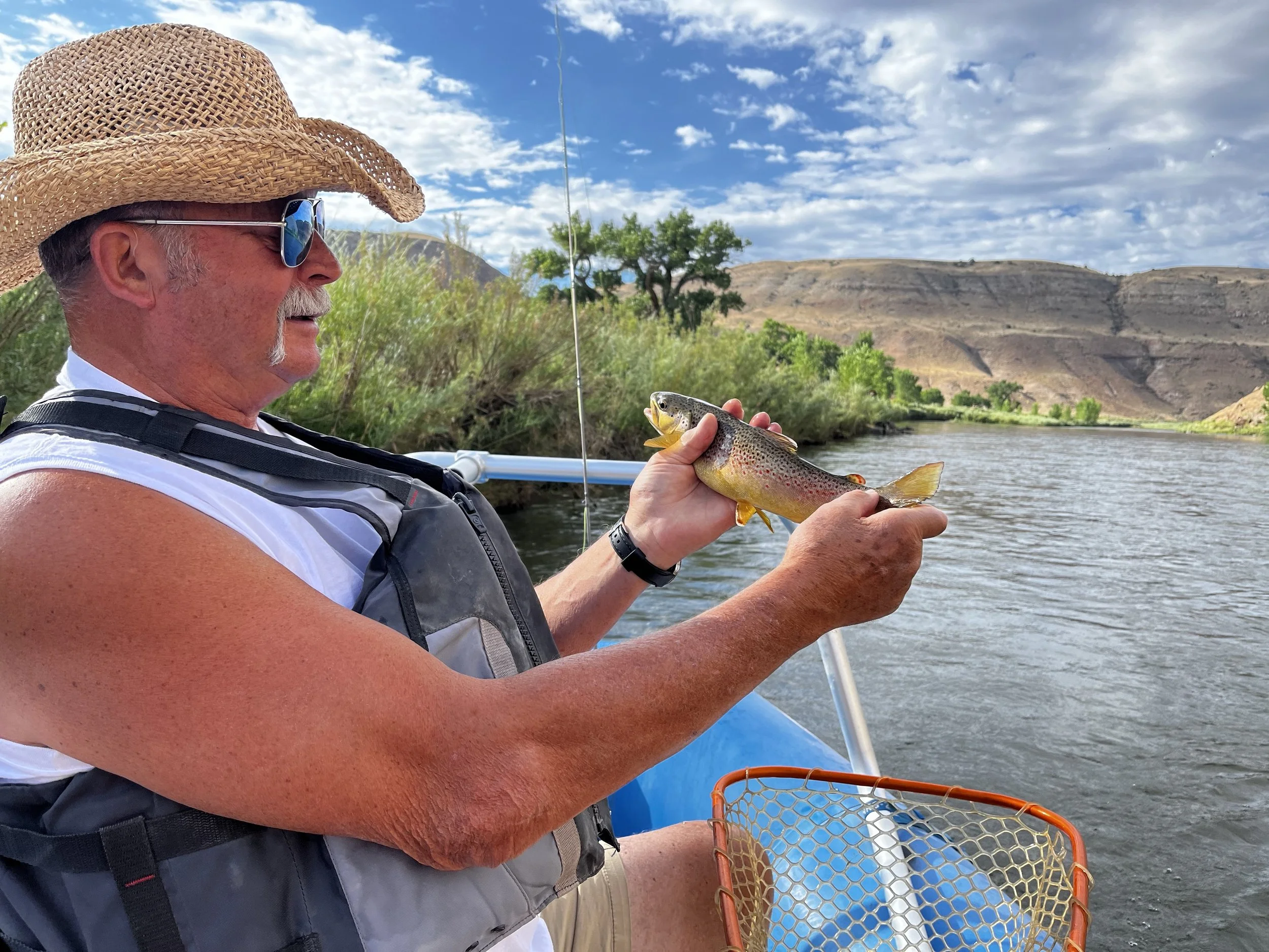 Gunnison River brown trout fly fishing first timer no experience necessary