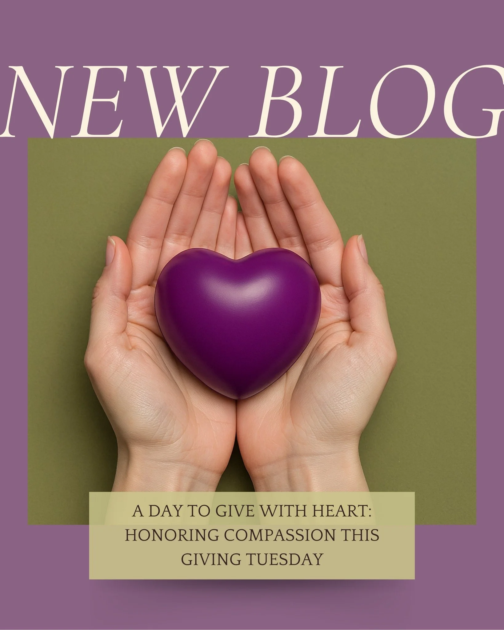 Today on Giving Tuesday, we are reflecting on the quiet, life changing power of compassion.
We just published a new blog that shares why this day matters so deeply for the families we serve, and how your generosity brings comfort, dignity, and connec