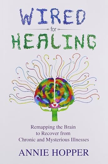 Book cover - Beautiful graphic art of a brain in multiple hues, with tendrils shooting out in all directions