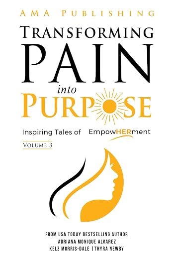 Book cover - The 'o' in purpose is turned into a yellow sun, on a white background. There is a graphic of a woman's side profile in white with yellow and black lines, over a yellow circle.