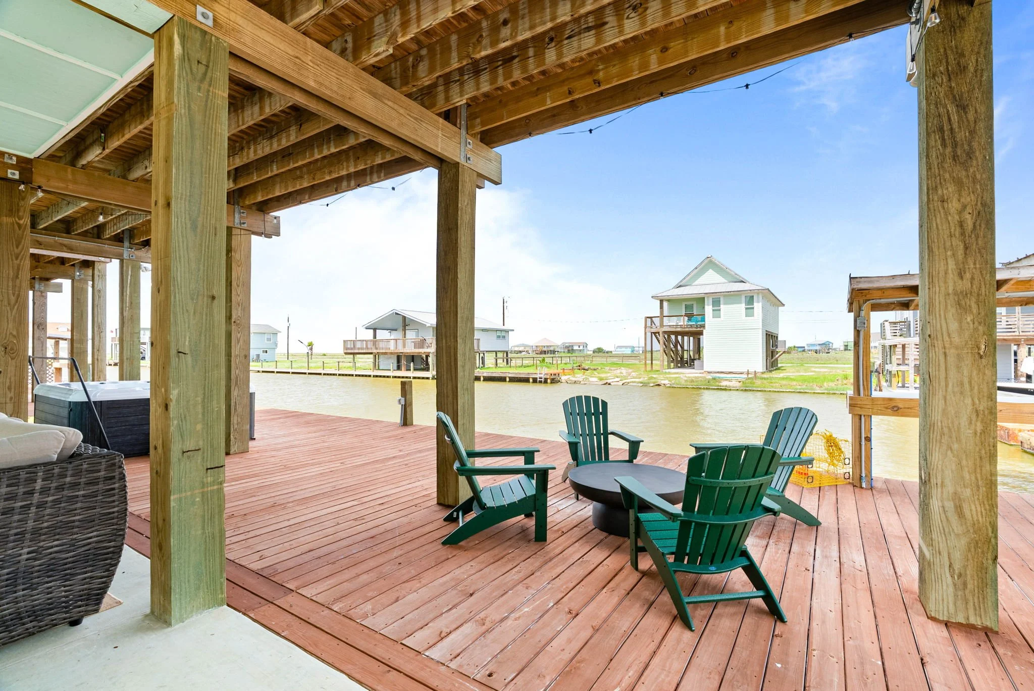 Belaire Breeze canal-front home with private dock access near Rockport TX vacation rental