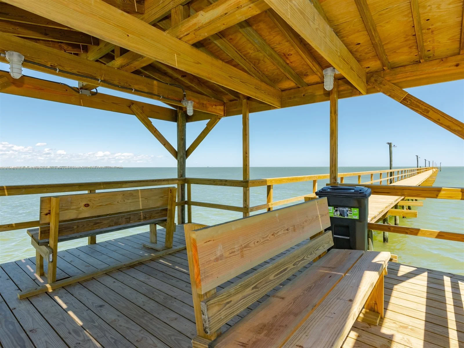 1,000-foot lighted fishing pier at Laguna Reef resort in Rockport, Texas