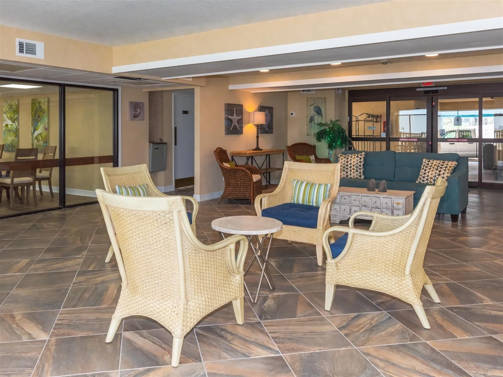 Laguna Reef resort common areas in Rockport, Texas