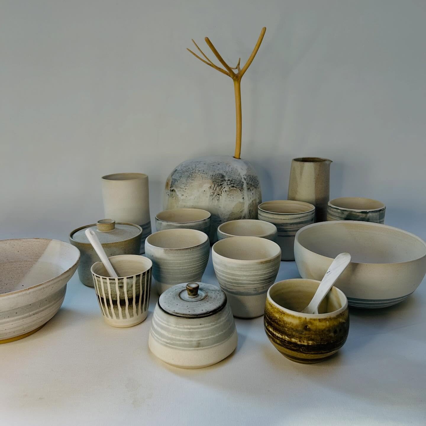 Preparations for my first ceramic fair are underway!! &lsquo;Toasted ceramic fair&rsquo; Long Eaton art room 6th December, for one day only, these are some of the pieces that will be for sale. Very excited. #longeatonartroom #ceramicfair #pottery #ce