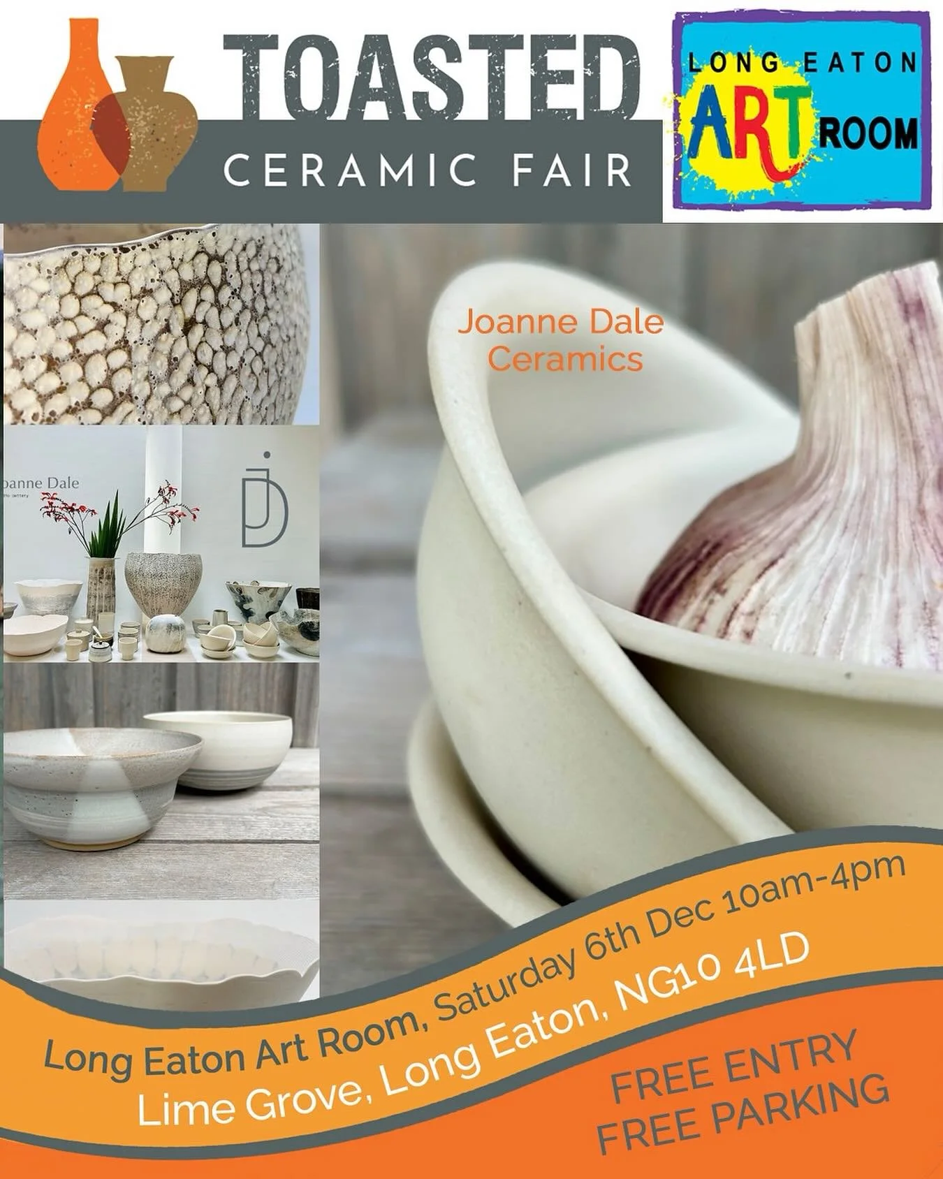 Excited to be part of this event, my first ceramic fair!! 👏🏻 #pottery #ceramics #handmade #wheelthrown #handbuilt #coilbuilt #clay #ceramicfair @longeatonartroom @toastedceramicfair