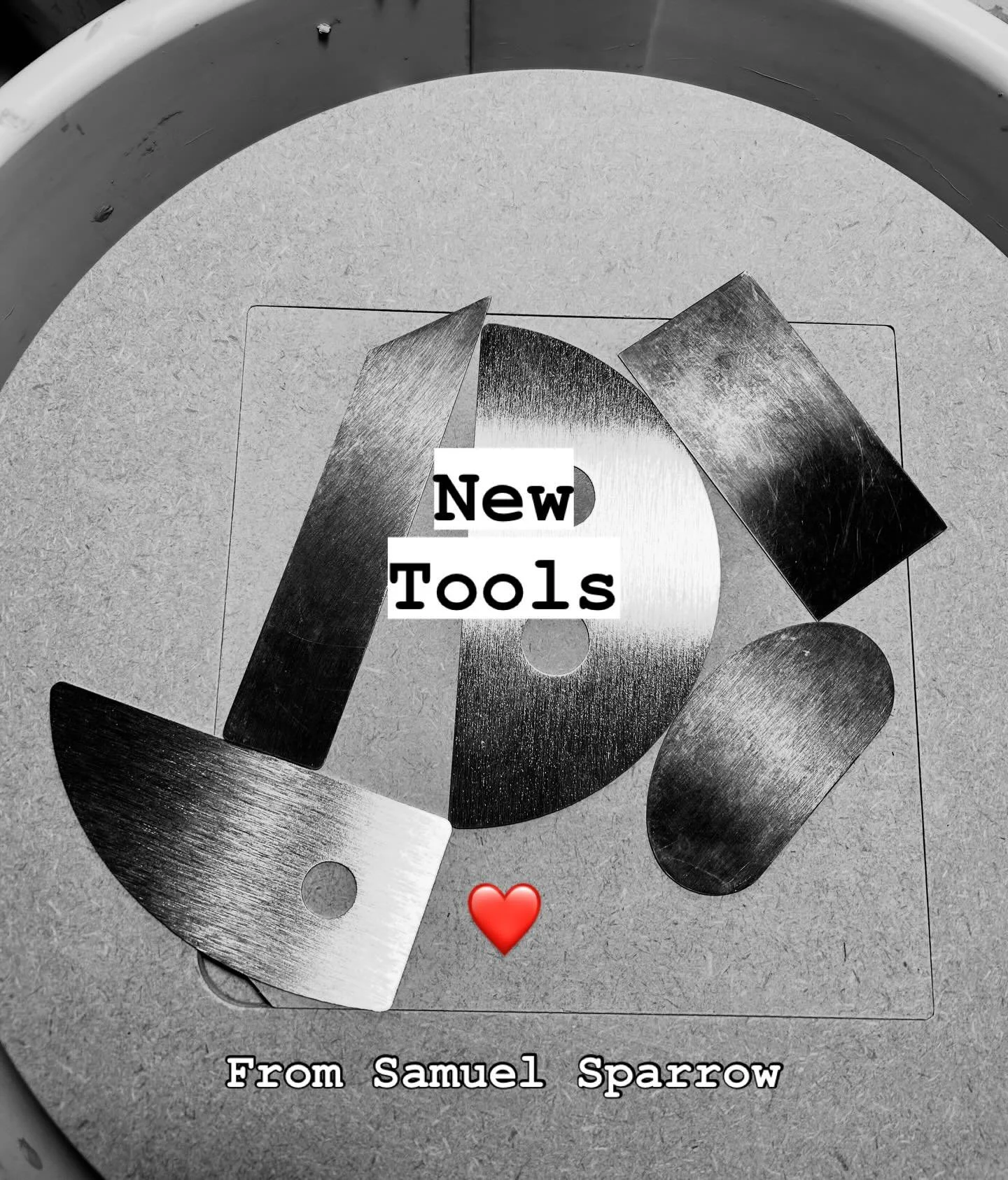 Looking forward to using my two latest Samuel Sparrow ribs!! these are beautifully made brass ribs that I love using. #throwingclay #ceramicsbyhand #functionalceramics #tools #pottery