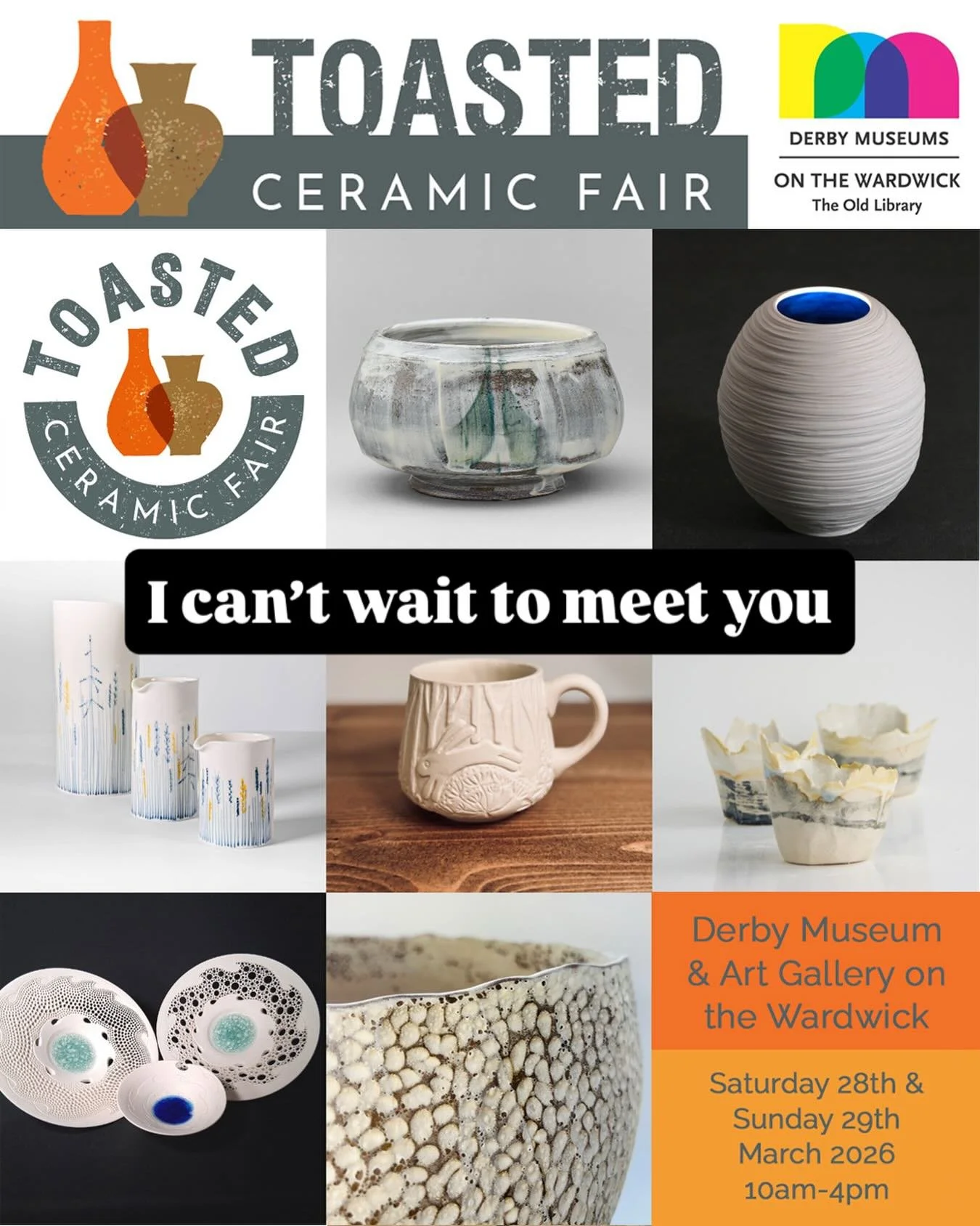 I&rsquo;m really looking forward to meeting people who appreciate ceramics, it&rsquo;s lovely to talk about our process with those that want to listen. #pottery #ceramics #handmade #process #potteryforsale @derbymuseums