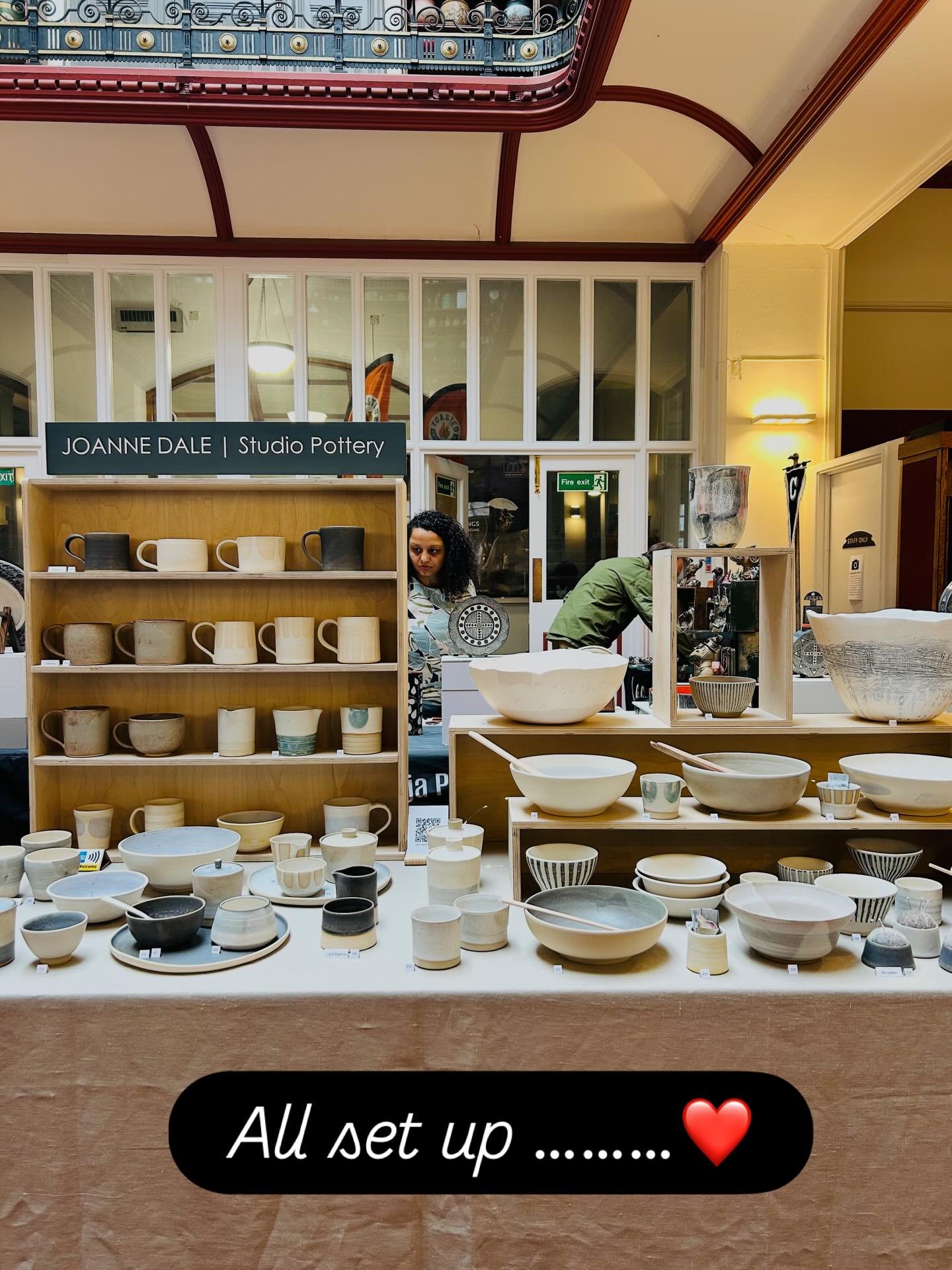 Toasted ceramic fair, ready to meet the public! 👏🏻#ceramics #pottery #handmade #ceramicfair #functionalware.