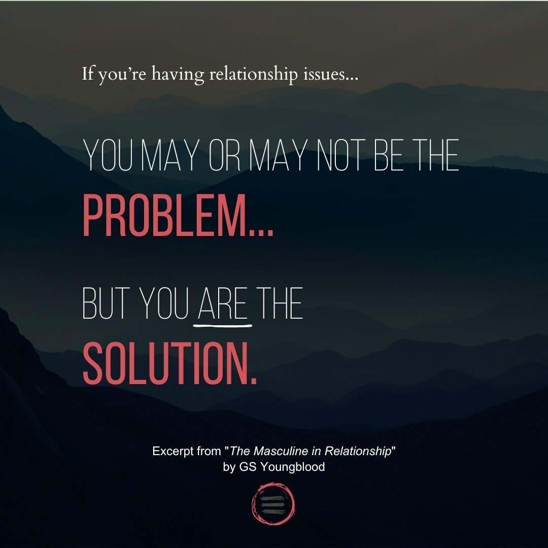 This was the topic of my last video post.

This mindset is the epitome of Masculine Leadership.

You don't regress into a self-protective game of blame and finger-pointing.

You don't waste your time frantically trying to be right. 

Instead, you're 