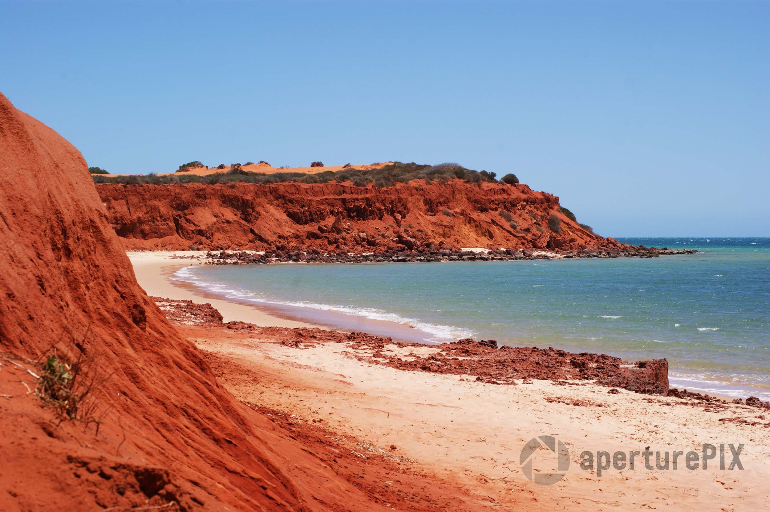 Red sandstone cliffs Francois Peron National Park