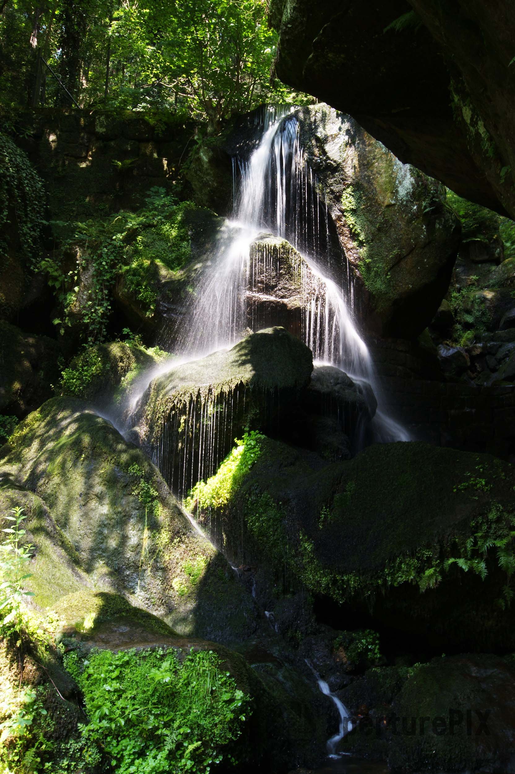 Waterfall in the Elbe Sandstone Mountains