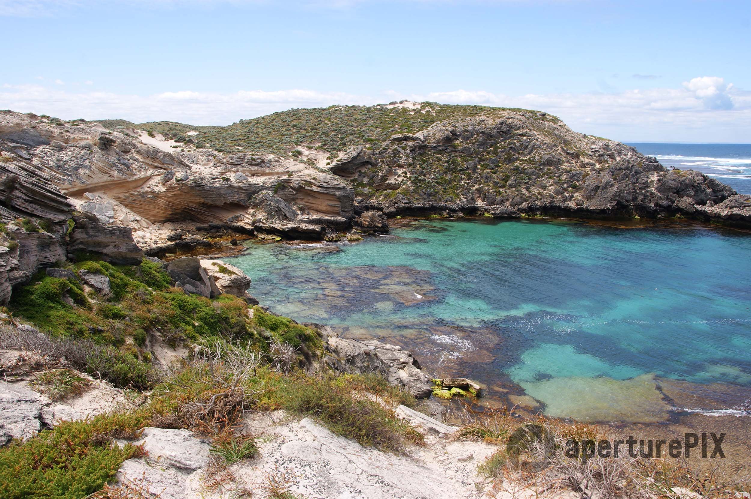 Fish Hook Bay on Rottnest Island in WA