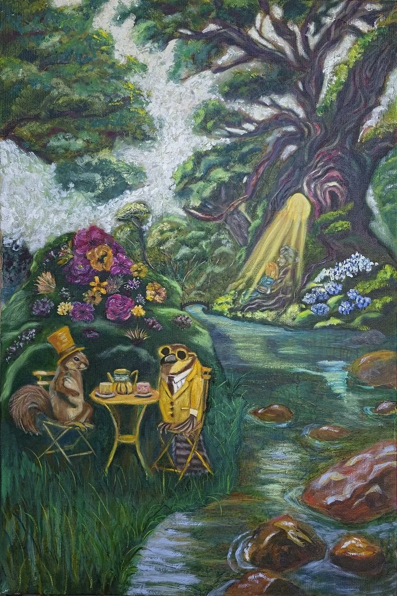 Tea by the River 24x36 Oil on Mixed Media on Canvas lowres.jpg
